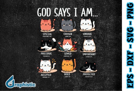 Download God Says I Am Cat Mom Ever SVG - Premium Resources
