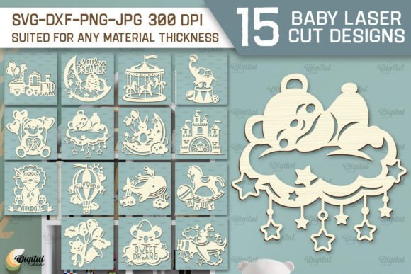 Download Wall Baby Room Decor Laser Cut Bundle - Room decor Collection