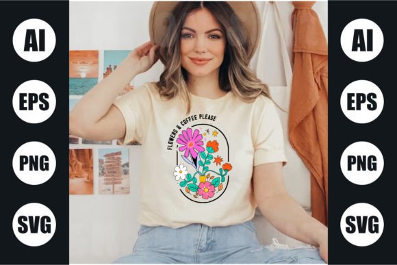 Download Best Women's Flower T-Shirt Design - Best Collection